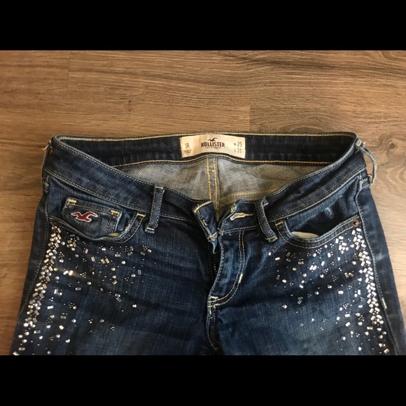 Hollister Denim - Diamond studded limited edition Hollister jeans